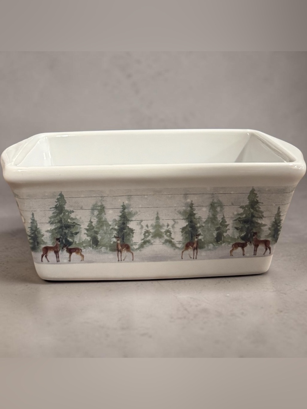 Robert Stanley Aspen Cove Holiday Bakeware Mini Loaf Stoneware